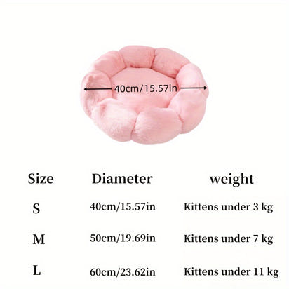 Flower-Shaped Pet Bed