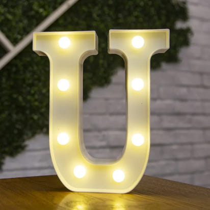 Alphabet Letter LED Lights Luminous Number Lamp Battery Warm Night Light for home Wedding Birthday Christmas party Decoration