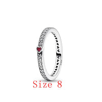 White Series Clear Stone Heart Clip Charm Fit Original 925 Sterling Silver Plated Bracelet Beads DIY Women Jewelry Gift Making