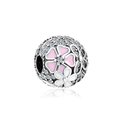 New Classic Shiny Love Stars Clip Beads Pendant Fit Original Pandora Bracelet DIY Jewelry Clasp Charm 925 Sterling Silver plated
