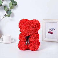 1pc Artificial Rose Bear Flower a Gift for Women Christmas Valentine's Day Birthday Anniversary
