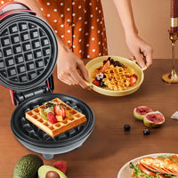 Eggette Machine Pan Breakfast Waffle Molds Mini Waffle Pot Egg Cake Oven Mini Electric Waffles Maker Bubble Egg Cake Oven
