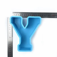 6inch Capital Alphabet Epoxy Resin Silicone Mold Letter Number Mould DIY Birthday Party Proposal Wedding Decoration Casting Mold