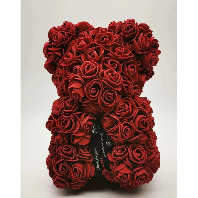 1pc Artificial Rose Bear Flower a Gift for Women Christmas Valentine's Day Birthday Anniversary