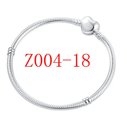 White Series Clear Stone Heart Clip Charm Fit Original 925 Sterling Silver Plated Bracelet Beads DIY Women Jewelry Gift Making