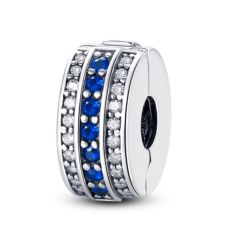 Original Breloque Charms Silver 925 Sparkling CZ Zircon Charm Beads fit plata de ley Original Bracelet DIY