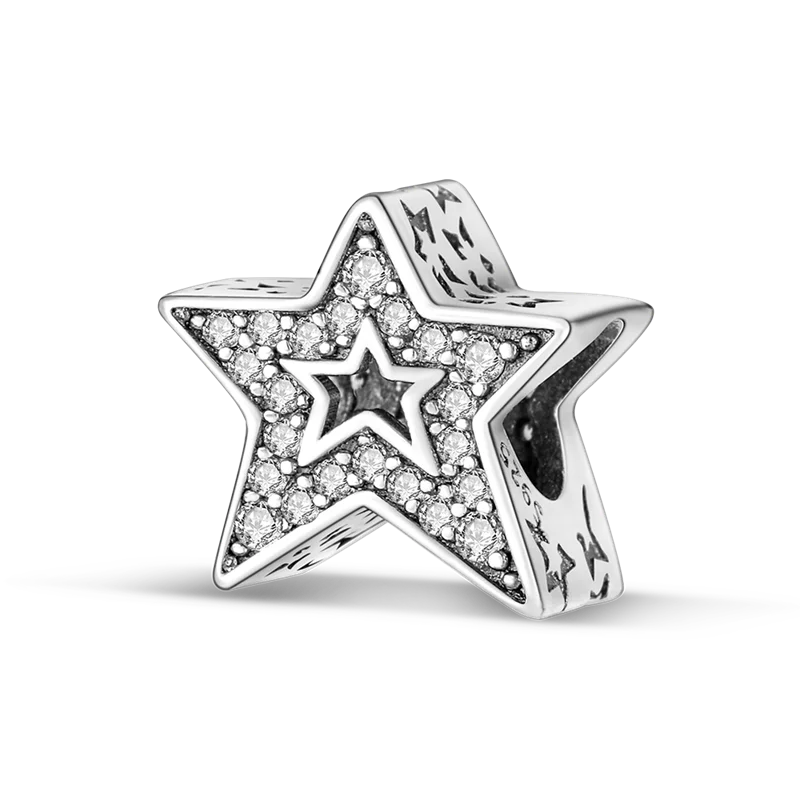 Original Breloque Charms Silver 925 Sparkling CZ Zircon Charm Beads fit plata de ley Original Bracelet DIY