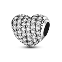 Original Breloque Charms Silver 925 Sparkling CZ Zircon Charm Beads fit plata de ley Original Bracelet DIY