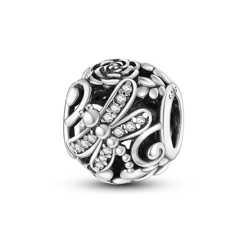 Original Breloque Charms Silver 925 Sparkling CZ Zircon Charm Beads fit plata de ley Original Bracelet DIY