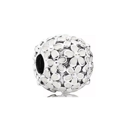 New Classic Shiny Love Stars Clip Beads Pendant Fit Original Pandora Bracelet DIY Jewelry Clasp Charm 925 Sterling Silver plated