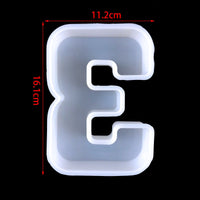 6inch Capital Alphabet Epoxy Resin Silicone Mold Letter Number Mould DIY Birthday Party Proposal Wedding Decoration Casting Mold