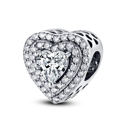 Original Breloque Charms Silver 925 Sparkling CZ Zircon Charm Beads fit plata de ley Original Bracelet DIY