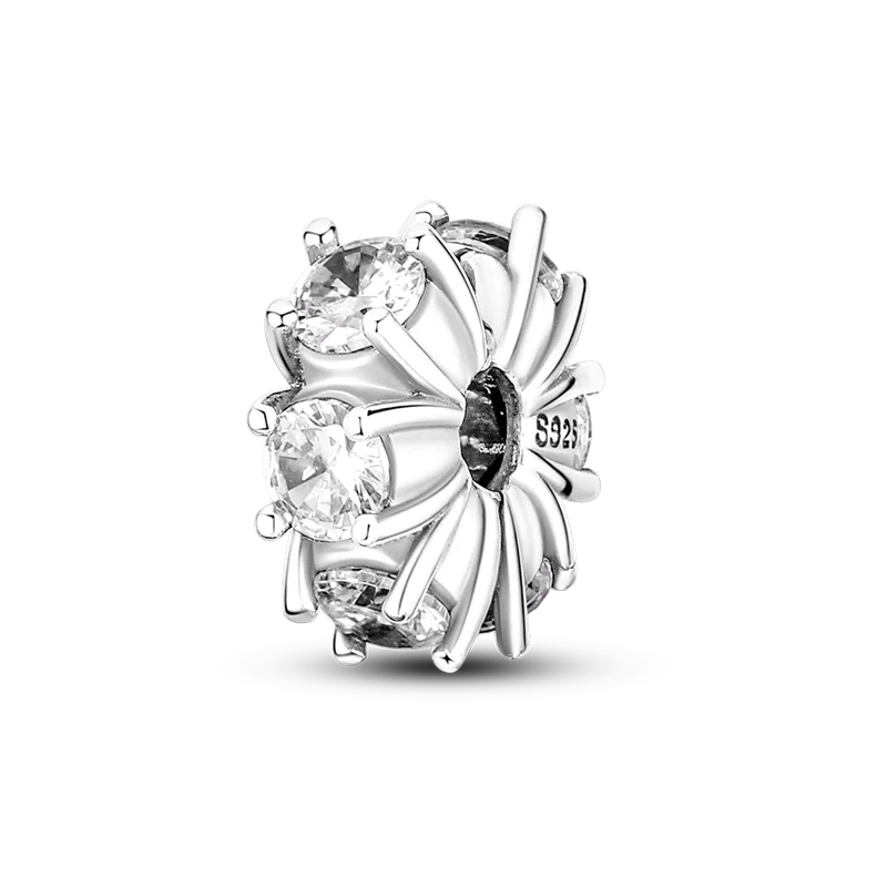 Original Breloque Charms Silver 925 Sparkling CZ Zircon Charm Beads fit plata de ley Original Bracelet DIY