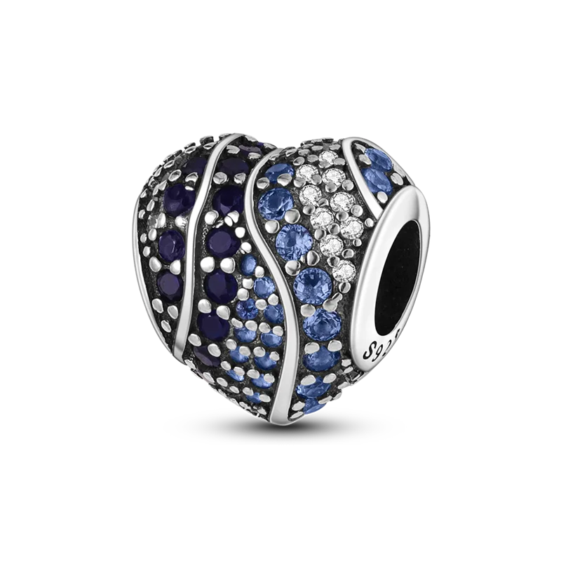 Original Breloque Charms Silver 925 Sparkling CZ Zircon Charm Beads fit plata de ley Original Bracelet DIY