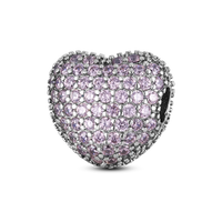 Original Breloque Charms Silver 925 Sparkling CZ Zircon Charm Beads fit plata de ley Original Bracelet DIY