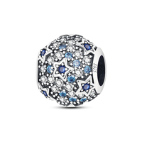 Original Breloque Charms Silver 925 Sparkling CZ Zircon Charm Beads fit plata de ley Original Bracelet DIY