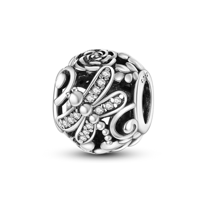 925 Silver Color Star Moon Heart Safety Chain CZ Beads Angle Wing Pendant Fit Bangle Charms Bracelet DIY Women Original Jewelry