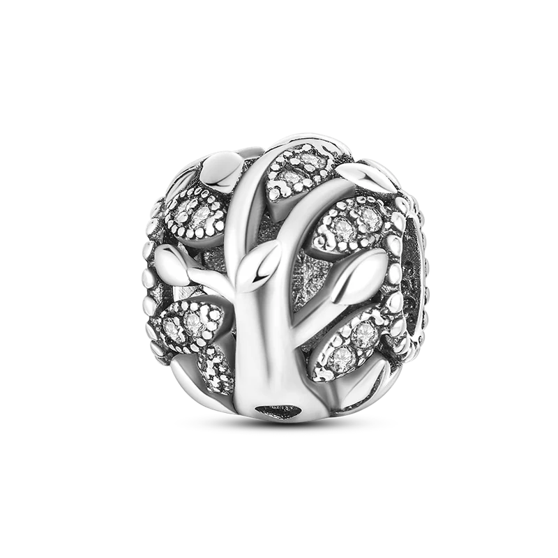 Original Breloque Charms Silver 925 Sparkling CZ Zircon Charm Beads fit plata de ley Original Bracelet DIY