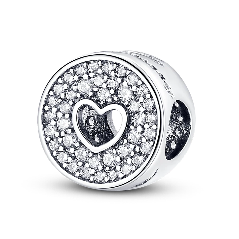 Original Breloque Charms Silver 925 Sparkling CZ Zircon Charm Beads fit plata de ley Original Bracelet DIY